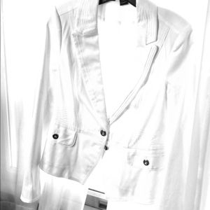 Jacket with silver button